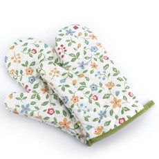 TRNS 패브릭 오븐요리 주방장갑 플라워패턴, 오븐장갑 1개, 1개