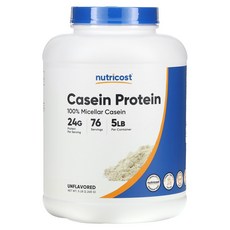 Nutricost 뉴트리코스트 카제인 2268 파우더 프로틴 단백질보충제, 2.27kg, 1개