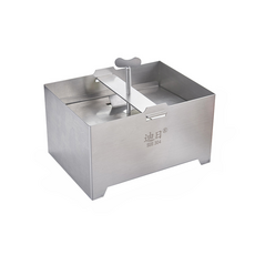 豆腐模具 自製豆腐 diy廚具 豆腐模 304不鏽鋼家用豆腐盒 壓力可調節 壓痕清晰 操作簡單, 1個, 大號（含紗網&接汁盤）