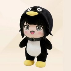網紅咕咕嘎嘎小企鵝公仔抖音爆款玩偶毛絨玩具抱枕娃娃女生日禮物, 1個, 咕咕嘎嘎(站款):約30釐米