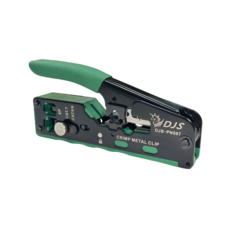 DJS Cat5/6/7 穿透式水晶頭壓線鉗 DJS-PN567, 綠色, 1個