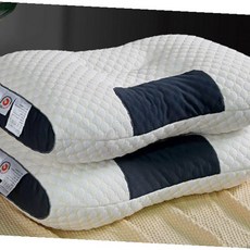 경추베개 목베개 푹신한 꿀잠 부드러운 편안한 통세탁가능 목편한 수면베개, 그레이[48*74cm 900g]-DM332