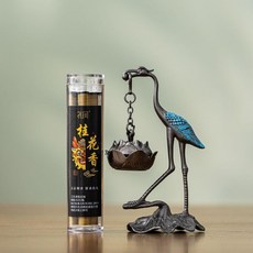 桂花香 香薰, 1個, 小僊鶴香爐1管小祥雲香,彩色桂花香