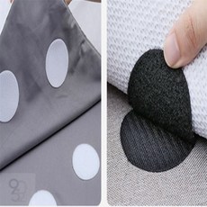 5P 원형 벨크로 한쌍 까슬이보슬이 버클테이프 벨크로, ☆화이트☆