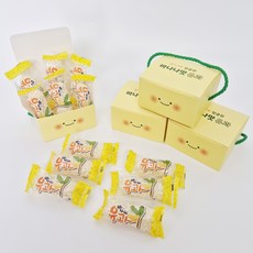 유치원 어린이집 명절 추석 설 간식 단체 선물 구디백 답례품-바나나 유과 1호, 1개, 100g