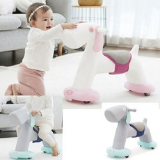 뒤로넘어지지않는 무소음 아기붕붕카 롤링카 아기자동차 실내붕붕카 평가인증교구, 민트, 1개