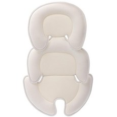 이노키드 헤드 앤 바디 서포트 베개 유아용 카시트 삽입물 신생아부터 유모차 쿠션 (그레이), White