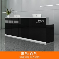 업소용 카운터 매장 계산대 미용실 인테리어 데스크 스탠드, 100x60x100cm, 흑백 두꺼운 무광