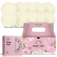 다퓸 바이 코코도르 시그니처 센티드 비누 로즈틴트, 100g, 10개입