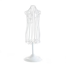 미니 마네킹 인형옷 축소 강아지옷 분할 피팅 애견 옷걸이, 1개, B. 화이트 원형 받침대