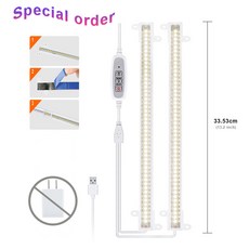 실내 Led 성장 USB 타이머 식물 램프 밝기 조절 파이토램프 스펙트럼 수경법, Grow Lights, 1개