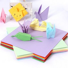 색종이 100매 종이 접기 준비물 컬러 무지 색종이 hol+10046TP