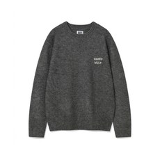 브랜드정품 와키윌리 WACKY WILLY 헤어리 풀오버 니트 그레이 344343