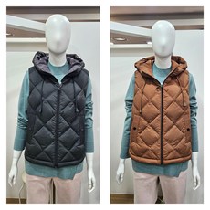 [24년 이월 특가]동아강북올포유 시즌오프 80%세일 가을/겨울 여성/여자 이월 스포츠 캐주얼 소프트터치 다이아퀼팅 머스코비다운베스트(수입)ALVEN9251