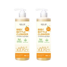 AGA-AE 嬰兒奶瓶清潔劑 橘油萃取 500ml 韓國製造, 1個, 奶瓶蔬果清潔劑2入