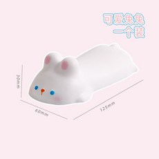 減壓 記憶棉 鼠標墊 桌面, 1個, 兔子-手腕墊