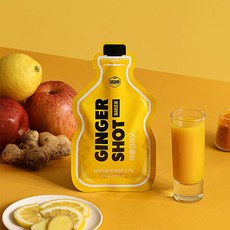 [다신샵] 커큐민레몬 진저샷 생강착즙액 10개입/ NO하얀설탕 국내산생강, 1박스, 500g