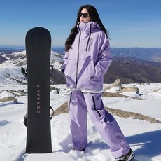 피노블릭 남여공용 스노우 보드복 세트 스키복 빅사이즈 방수 방한복 J