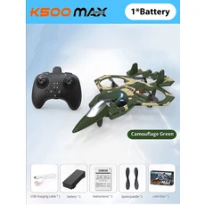 RC헬기 비행기 전투기 드론 무선 조정 카 자동차 오프로드 드리프트 포크레인 K500MAX 드론 전투기 4k HD, 08 green-1b