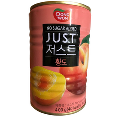 동원 저스트 황도 노슈가, 5개, 400g