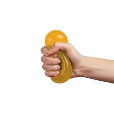 베키노우 쫀쫀 말랑 스트레스 볼, 오렌지, 263g, 1개