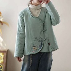 마고자 빅사이즈 계량한복 여자가디건 누빔 여성정장이너