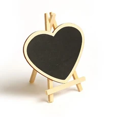 어린이 그림 쓰기 책상 디스플레이 가이드 보드 스탠드가있는 칠판 나무 이젤 미니, 01 B