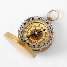 HWA 초정밀 구리케이스 나침반, 1개, 본상품선택