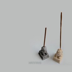 해태상몰드 해치 수제몰드 인센스홀 타입 오브제타입 석고 캔들 제스모나이트 레진 사용, 2.인센스 타입(홀 있음)