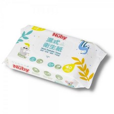 Nuby 濕式衛生紙 40抽 可沖馬桶分解 溫和親膚適用, 1個