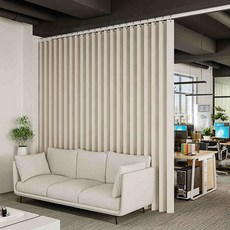 거실용 초대형 디바이더 접이식 보호 정보 있는 커튼 저소음 침실용, Beige, Width 300 High 240cm, Beige