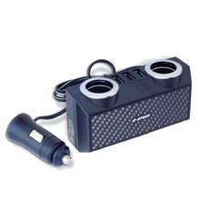 G-SPEED XR-06 車用延長擴充插座 2圓孔 3USB 碳纖紋, 1個, 3