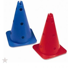 체육 훈련용 원뿔형 표시 마커 운동장 실내외겸용 안전 유연 소재 바닥 고정형, 1개, 빨강