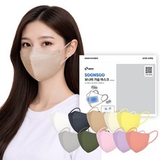 비츄인 수분 촉촉 기내 비행기 보습 수면 성인용 보니따 가습마스크, 베이지, 1개, 20매입