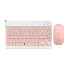 R8 藍牙鍵盤滑鼠組 平板電腦/膝上型電腦適用, 1個, 粉色, 1932