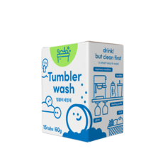 위코워크 비건 타블렛 텀블러 발포 주방식기 세정제 15개입, 1개, 60g