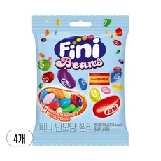 Fini 빈모양 젤리, 90g, 4개
