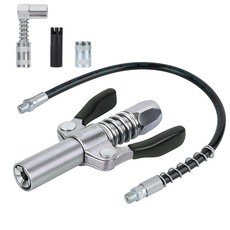 그리스 건 커플러 세트 - 퀵 락 그리스 건 커플러 피팅용 12000 PSI 잠금 그리스 건 팁 90도 그리스 건 노즐은 모든 0.3cm(1/8인치) NPT 그리스 건 피팅에, 그리스 건 커플러 세트 - 퀵 락 그리스 건 커플러 피