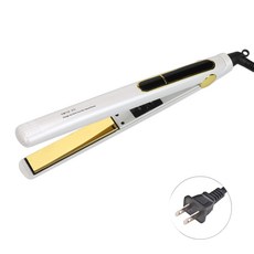 直板夾卷直兩用卷發器 家用發廊級拉直夾板, 白色窄版S 美規 US Plug, 1個
