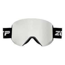 YMTSGEQ OTG 스키 고글 남성 및 여성용 프레임리스 스노우 고글 김 서림 방지 마그네틱 교체 가능한 렌즈 100% 자외선 차단 (블랙 프레임 블랙 스트랩 - 딥 블, 블랙 프레임 블랙 스트랩 - 실버 렌즈 (Vlt 13%