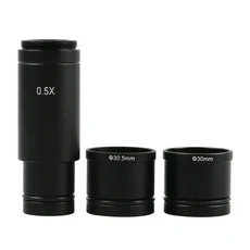 전자 디지털 비디오 현미경 카메라 이미지 캡처용 0.5X 접안 렌즈 C 마운트 23.2mm 어댑터 30/30.5mm 링 U, 02 C, 1개, 02 C