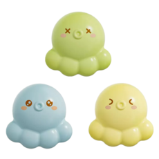 픽클리 실리콘 오버플로우 캡 악취방지 세면대 해충마개 배수구 물 넘친 방지 마개, 노랑,초록,파랑, 3개