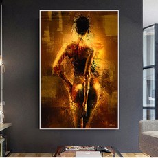 노 브랜드 낙서 예술 섹시한 아름다운 여자 인쇄 팝 아트 포스터 초상화 캔버스 그림 거리 사진, with frame