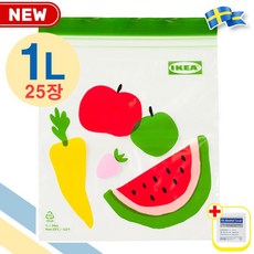 이케아 ISTAD 지퍼백 1L 20장 1팩 다용도 비닐팩 이스타드 with alcohol swab, FREE(one size), 1개, 1개