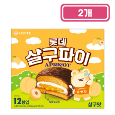 달콤 살구잼이 듬뿍 롯데 살구파이, 2개, 12봉