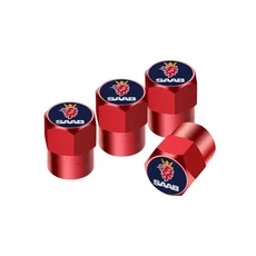 4PCS 자동차 타이어 휠 스템 공기 밸브 캡 커버 SAAB 9 4X 9000 99 Monster GT750, 03 red SAAB