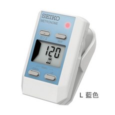 SEIKO DM51 DM-51節拍器 夾式節拍器 攜帶式節拍器 電子節拍器（台灣公司貨 保固1.5年）, 1個, 藍色, 藍色