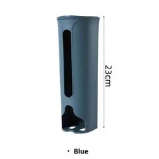 주방 비닐 봉투 홀더 주최자 벽 쓰레기 보관 상자 욕실 버킷 디스펜서 액세서리, Blue