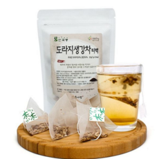 도라지 생강 차 개별포장 따뜻한 티백 생강 도라지 차 환절기 겨울철
