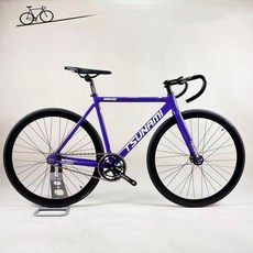 쓰나미픽시자전거 중학생 입문용 SNM100 불꽃블랙 완차 브레이크포함, 52cm, 퍼플, 1개, 52cm